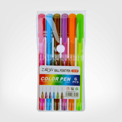 stylo couleur 6pcs